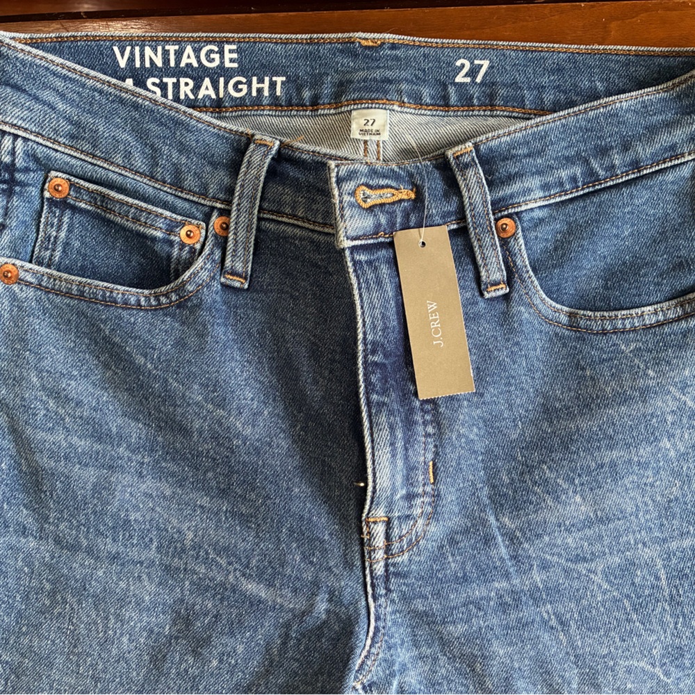 J. Crew Women's Straight Leg Denim Jeans